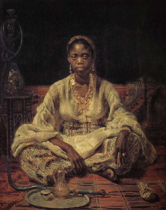 Ilia Efimovich Repin Black girl Sweden oil painting art